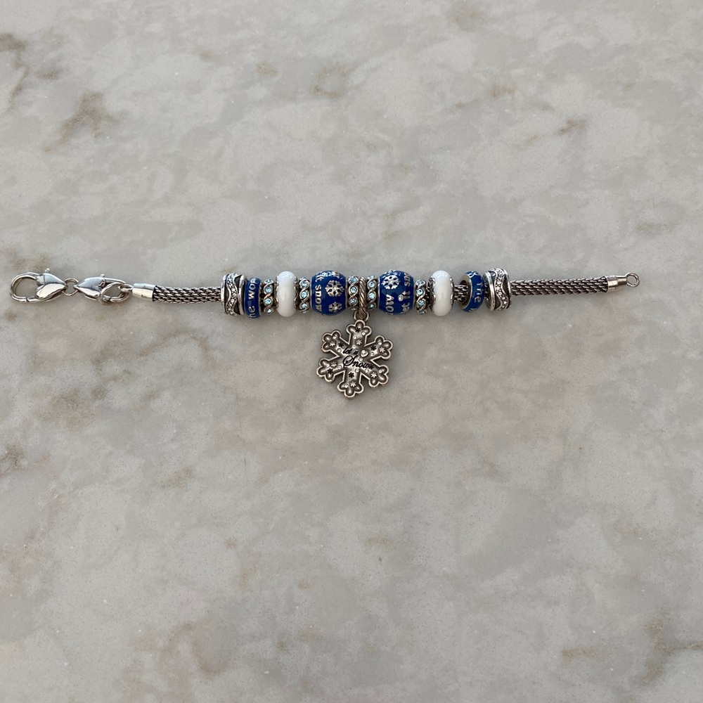 Brighton winter bracelet with additional ice skate charm to add if desired